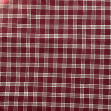 Load image into Gallery viewer, Cotton Towel - Maroon Large Window Pane