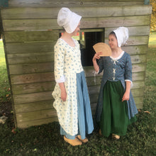 Load image into Gallery viewer, Polonaise,18Century style with matching petticoat. Fits tweeny, child