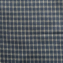 Load image into Gallery viewer, Cotton Towel, Dark Blue small window pane.