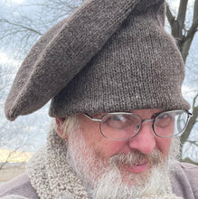 Load image into Gallery viewer, wool hat, double toque in dark gray