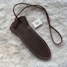 Load image into Gallery viewer, Leather Knife Sheath "G-Medium" color Chocolate