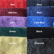 Load image into Gallery viewer, different colors on yarn used to knit mitts, hat, mittens,