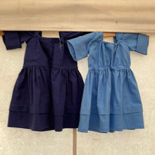 Load image into Gallery viewer, Baby Dress, 12 Months,  Blue, Revolutionary War. Fully adjustable, 
