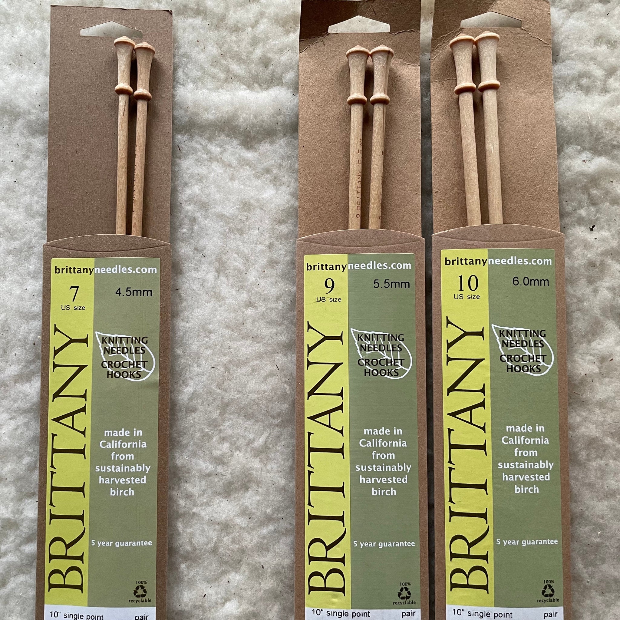 Brittany Knitting Needles - Single Points – Apple Cart Creations