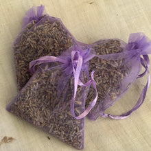 Load image into Gallery viewer, Hadmade lavender sachet set of three
