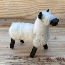 Load image into Gallery viewer, Toy sheep, large white, handmade, use for Christms nativity scene or Easter
