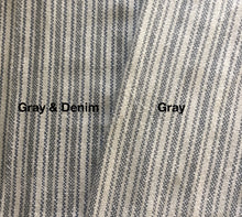 Load image into Gallery viewer, Hand-woven cotton dishtowels in gray &amp; Denim, Gray

