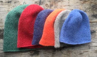 Felted Toque for the 18th Century knit from 100% wool 