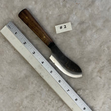 Load image into Gallery viewer, Jeff White Knife #2, Small Nessmjuck with a  Curly Maple Handle. 
