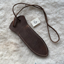 Load image into Gallery viewer, Leather Knife Sheath &quot;G-Medium&quot; color Chocolate 
