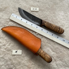 Load image into Gallery viewer, Jeff White knife #14 with Leather Knife Sheath &quot;K&quot;
