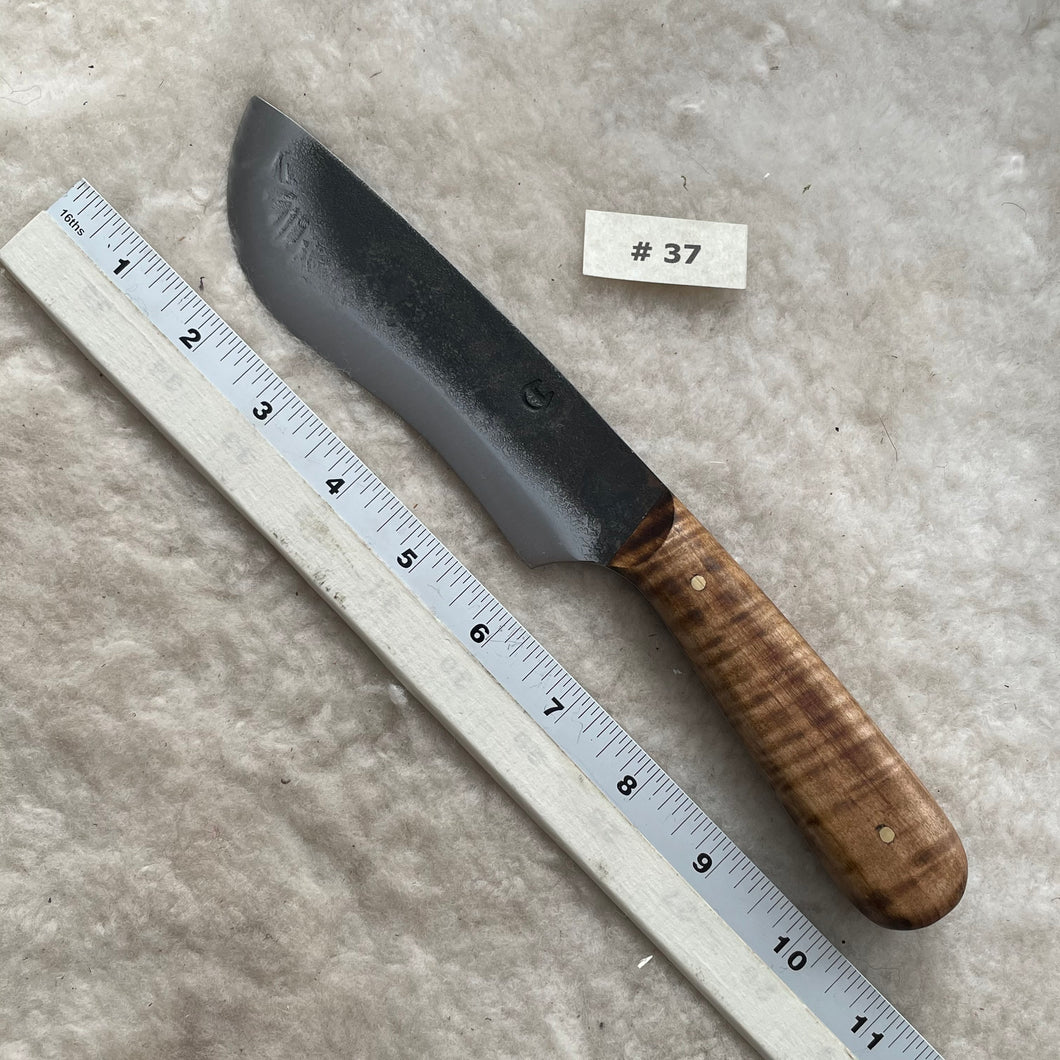 Jeff White Knife #37 with Curly Maple Handle
