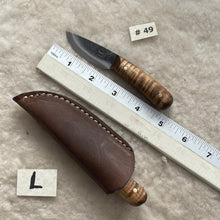 Load image into Gallery viewer, Jeff White Knife #49 with Leather Knife Sheath &quot;L&quot;
