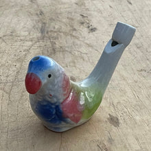 Load image into Gallery viewer, Parrot water bird whistle, porcelain, potter apprentice
