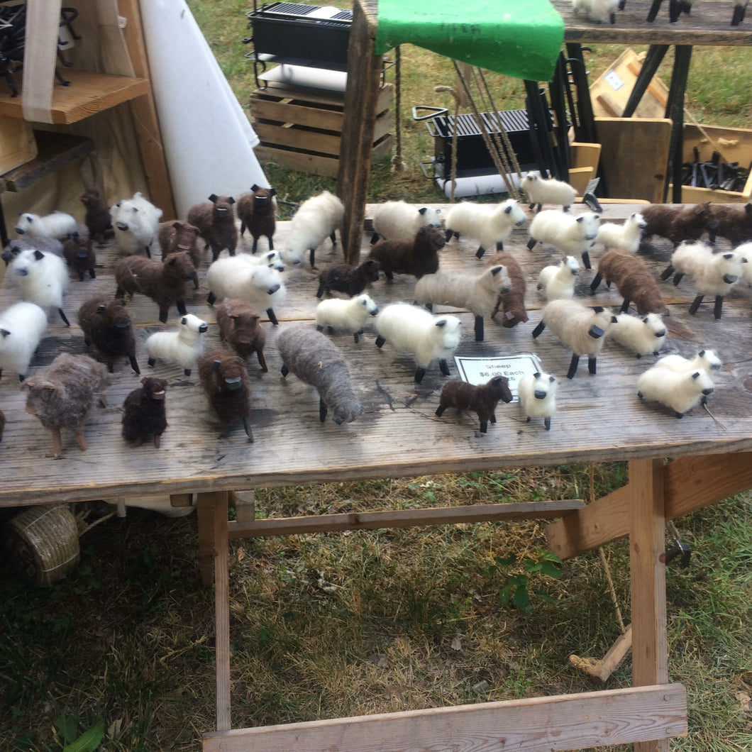 Flock of Toy sheep. all handmade.  